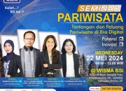 Universitas BSI Kampus Yogyakarta Gelar Seminar Pariwisata: Tantangan Dan Peluang Pariwisata di Era Digital