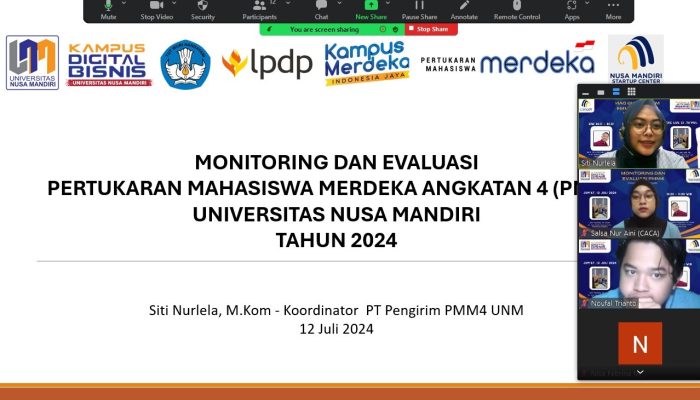 Monitoring dan Evaluasi PMM4 di Univesitas Nusa Mandiri, Beri Pengalaman dan Wawasan Bagi Mahasiswa