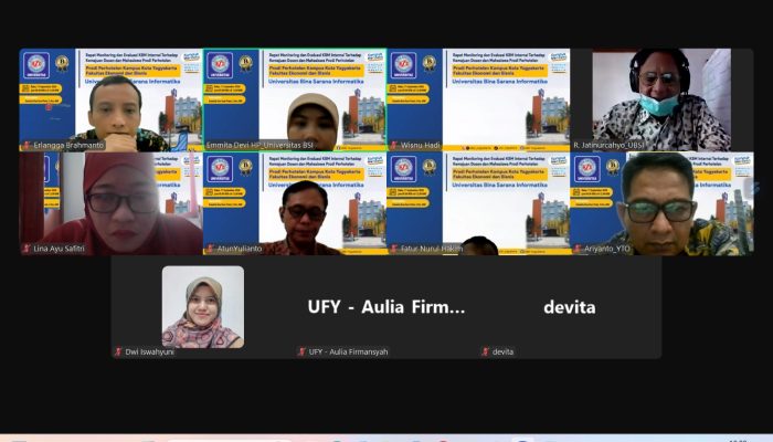 Rapat Monitoring dan Evaluasi KBM Internal Prodi Perhotelan Universitas BSI Kampus Yogyakarta: Komitmen Terhadap Kemajuan Dosen dan Mahasiswa