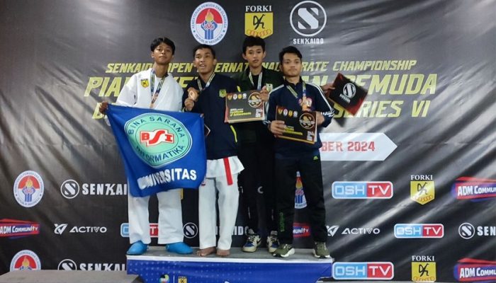 Langkah Berani Mahasiswa Universitas BSI Jadi Juara di SENKAIDO Open Karate!
