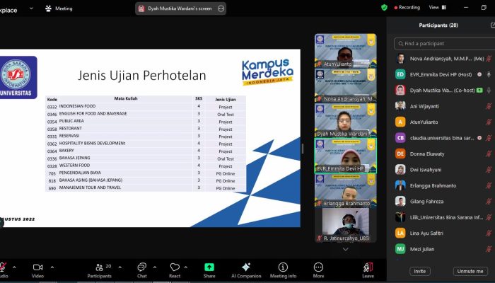 Harmonisasi Kurikulum dalam Memenuhi Kebutuhan Industri Perhotelan