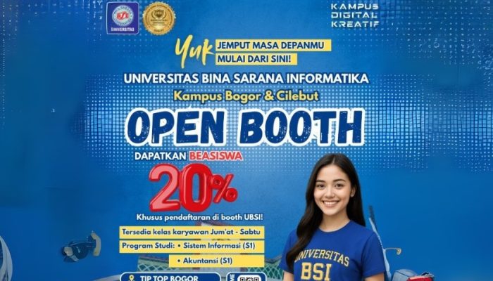 Jangan Lewatkan! Daftar Langsung di Booth UBSI Tip Top Bogor, Ada Potongan Biaya Kuliah