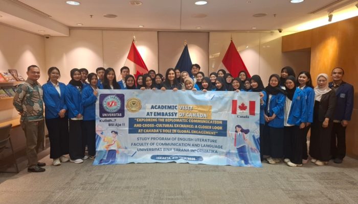 Mahasiswa UBSI Jelajahi Diplomasi Kanada, Bahas Budaya Multikultural hingga Peluang Beasiswa