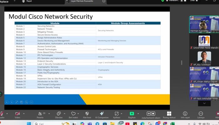 Siap Tembus Dunia IT Profesional, Mahasiswa UNM Jalani Pembekalan Sertifikasi Cisco dalam Skema 3+1