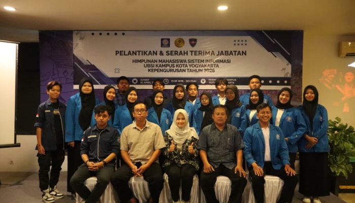 Sertijab HIMASI UBSI Yogyakarta 2026, Tonggak Baru Kepemimpinan Mahasiswa Sistem Informasi