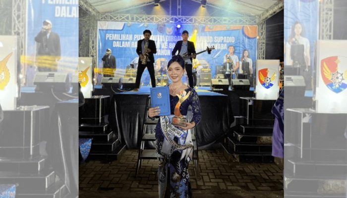 Mahasiswa UBSI Kampus Pontianak Raih Juara 2 Pemilihan Putri Dirgantara Lanud Supadio