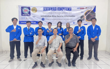 Mahasiswa Prodi Sistem Informasi UBSI Kampus Yogyakarta Ikuti Sertifikasi Kompetensi Programmer BNSP