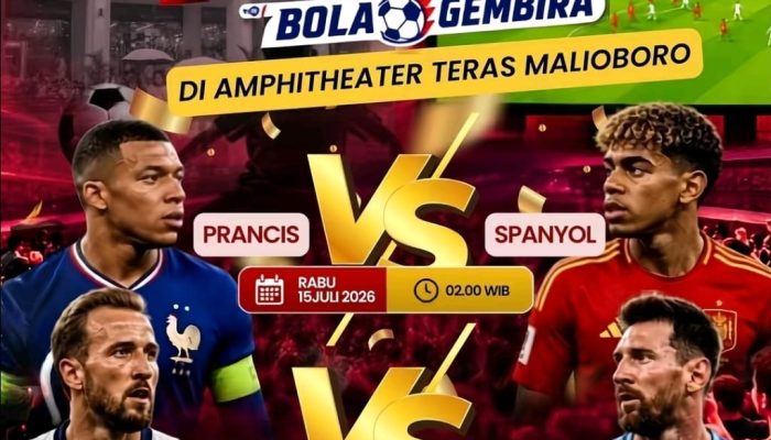 Nobar Semifinal Piala Dunia 2026 Gratis di Teras Malioboro, Catat Jadwalnya!
