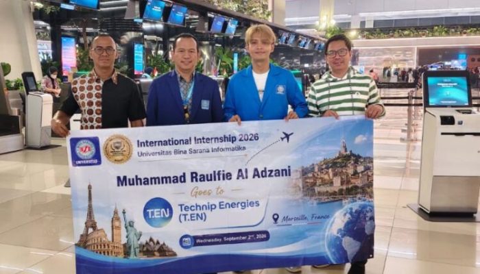Mahasiswa UBSI Tembus Magang Internasional di Technip Energies Prancis