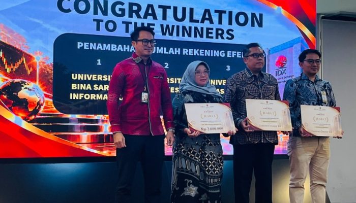 Galeri Investasi UBSI Borong Dua Penghargaan di Ajang BEI 2026